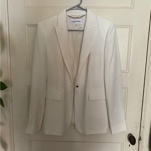 Calvin Klein Blazer, White, Size 8